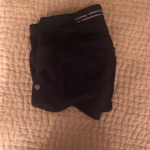 Lululemon Black Speed Up Shorts